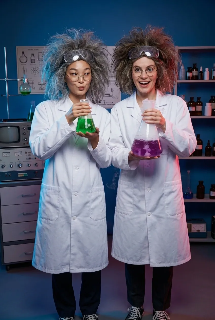 25 Matching Couple Halloween Costumes 4 Twin Mad Scientists