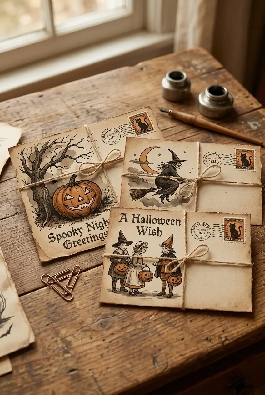25 Spooky Season Halloween Crafts 24 Vintage Halloween Postcards