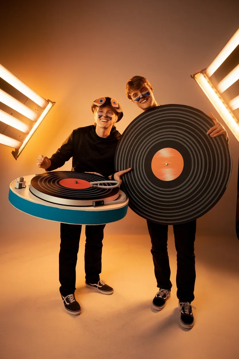 25 Unique Couple Halloween Costume Ideas 7 Vinyl Record Player