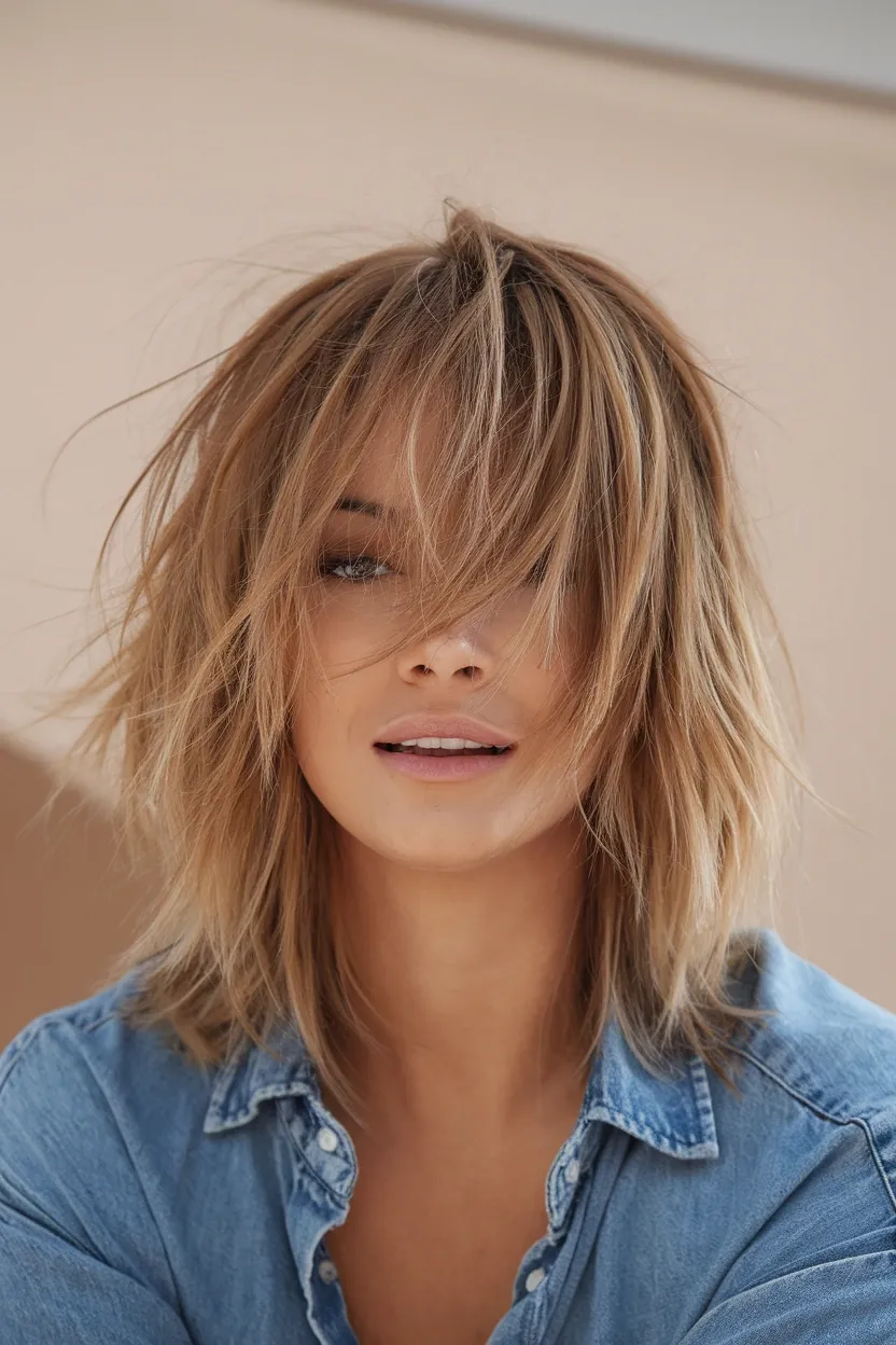 32 Gorgeous Hairstyles for Women Over 60 to Try 24 Wash And Wear Shag
