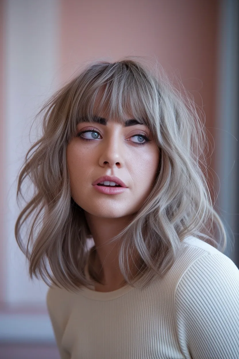 24 Best Haircuts for Women With Round Faces to Try 13 Wispy Fringe Bangs