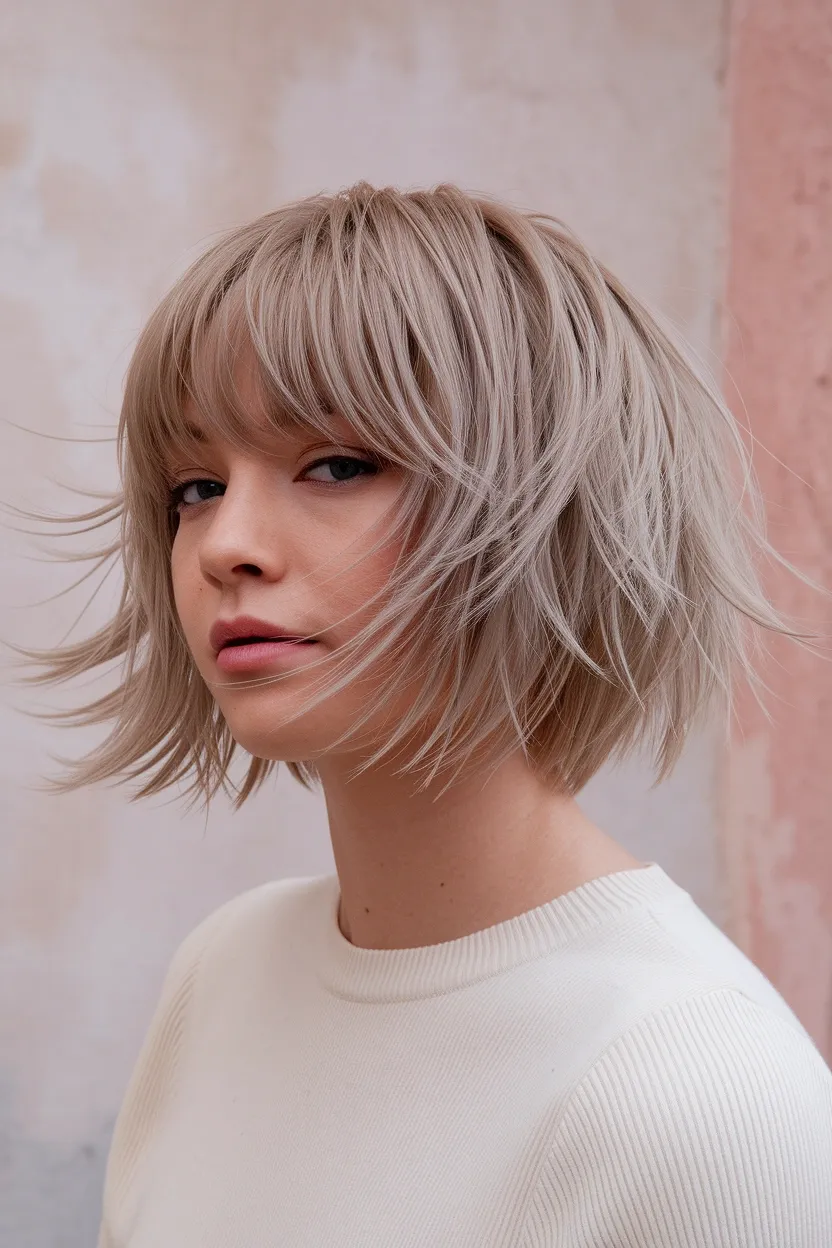 24 Best Haircuts for Women With Round Faces to Try 24 Wispy Layered Cut 2