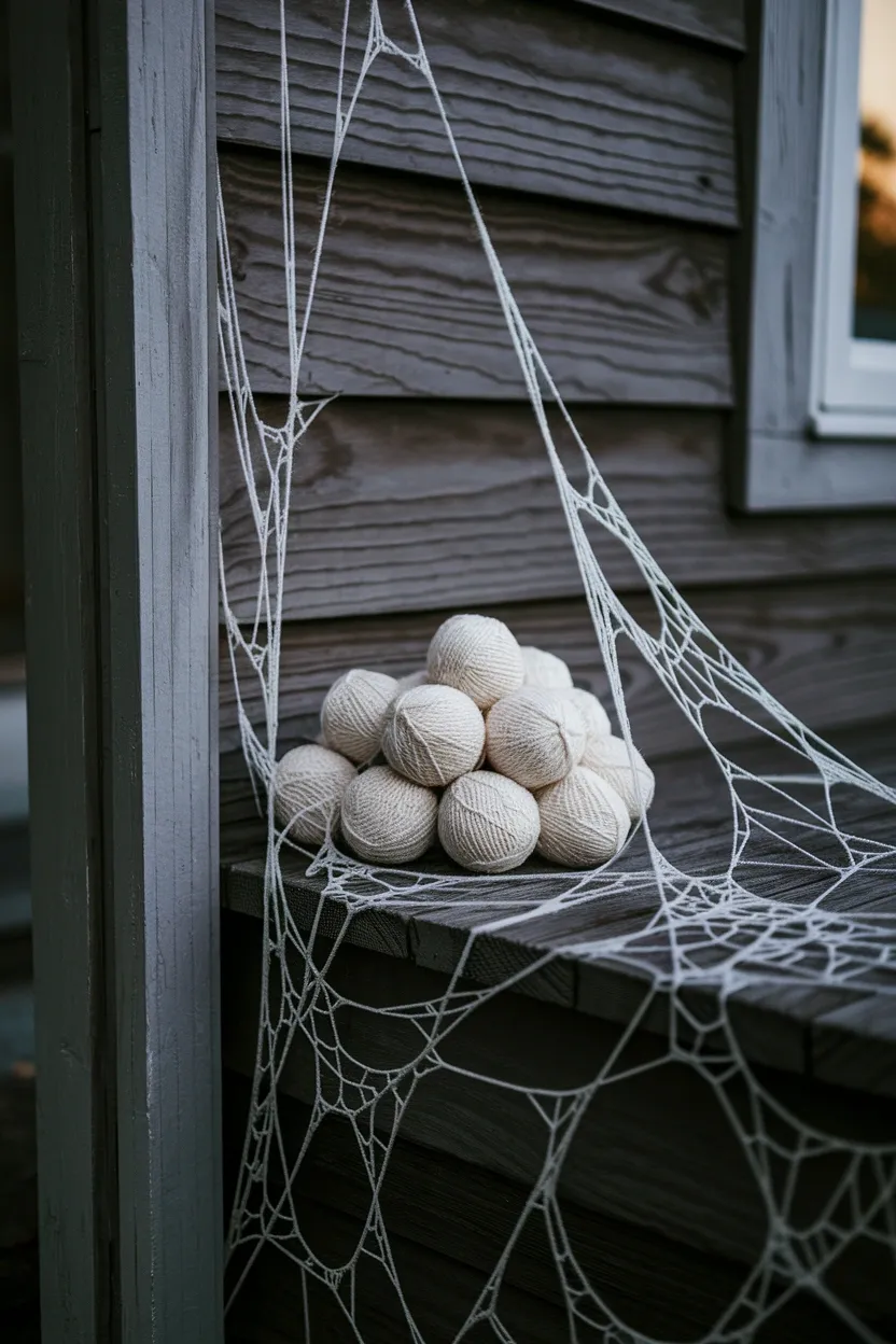 30 DIY Halloween Crafts That Pack More Punch Than Dracula’s Espresso 16 Yarn Spider Egg Sacs