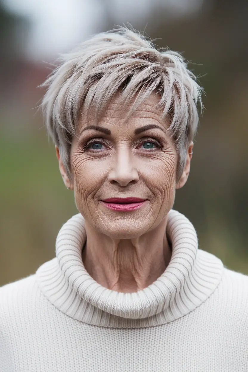 50 Gorgeous Hairstyles for Women Over 60 41 Youthful Short Crop