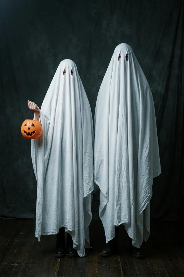 28 Creative Couples Halloween Costumes 5 matching ghost costume