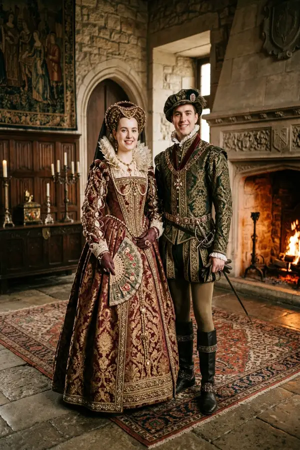 28 Creative Couples Halloween Costumes 14 renaissance royalty look