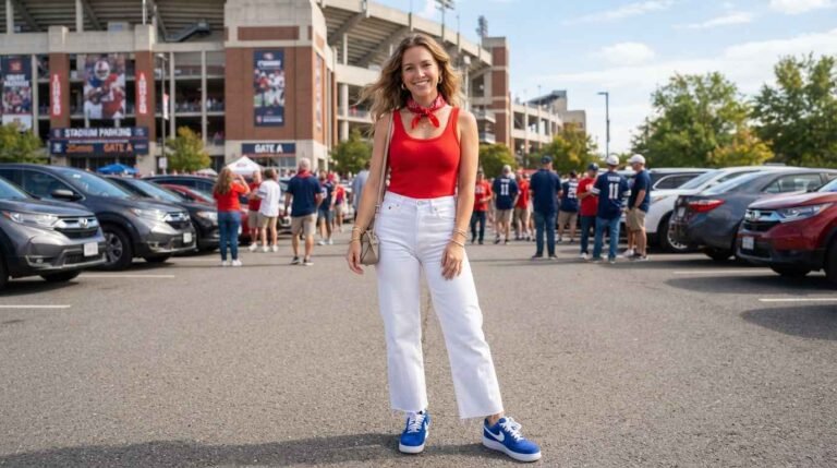 24 USA Football Theme Outfit Ideas for Game Day