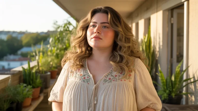 29 Long Haircuts for Chubby Face That Frame Your Features