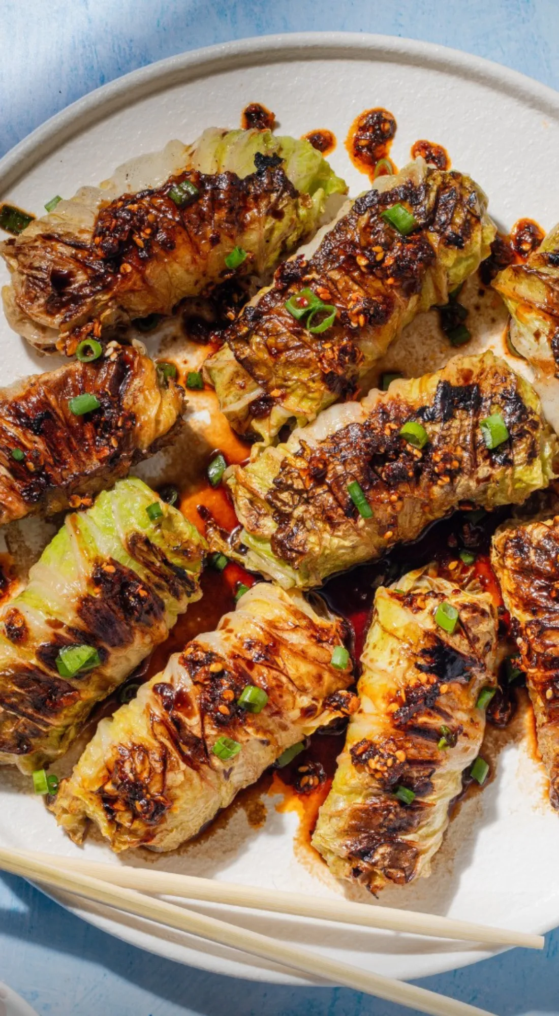 Chicken Dumplings Wrapped in Napa Cabbage