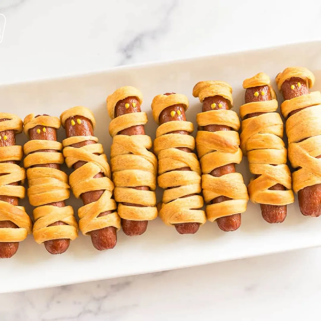 Halloween Mummy Hot Dogs