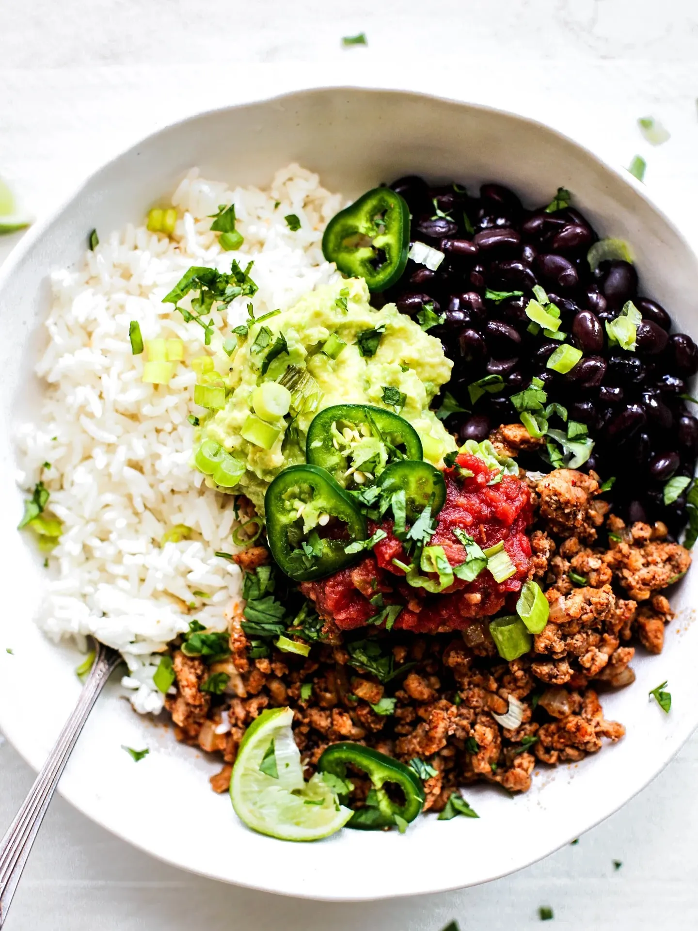 Simple Ground Pork Taco Bowls