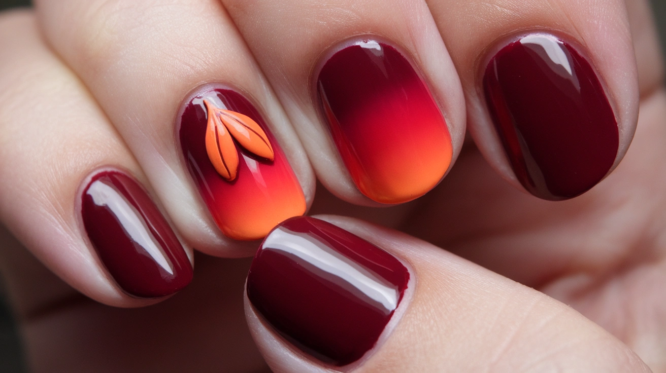 Maroon Fall Nail Ideas