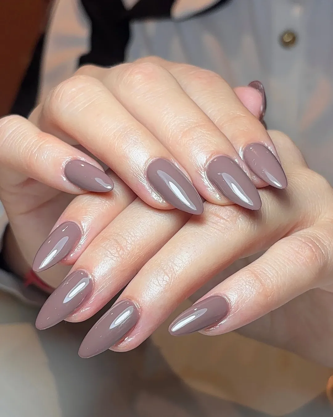Soft Taupe Autumn Nails