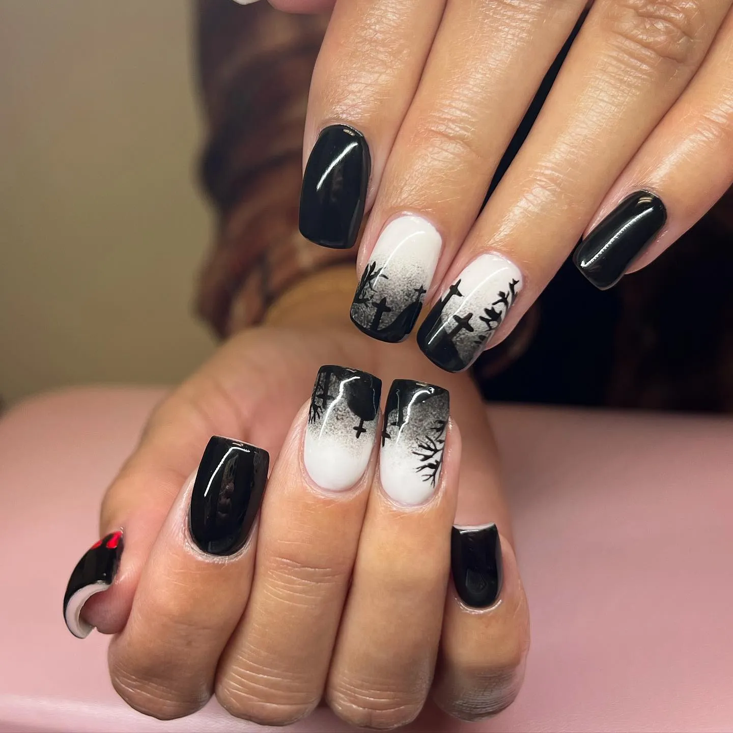 Creepy Graveyard Nails