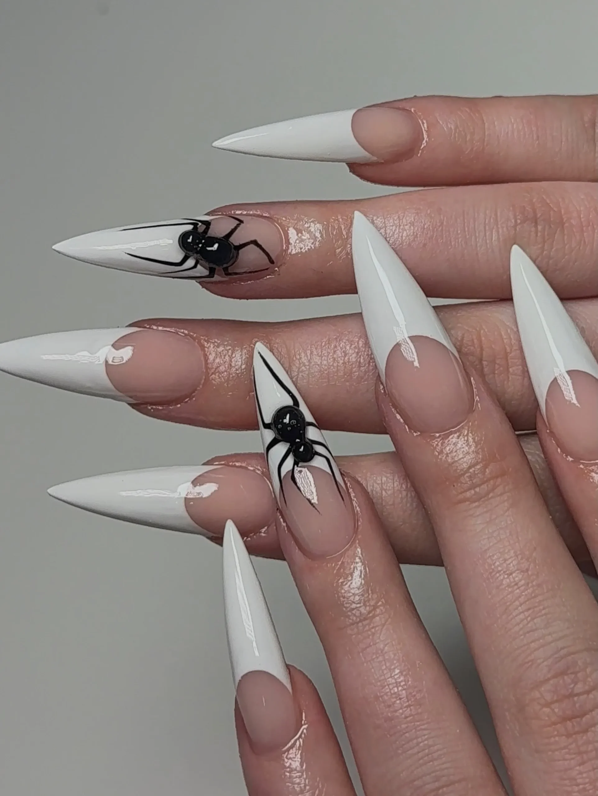 Cute Spider Accent Nails